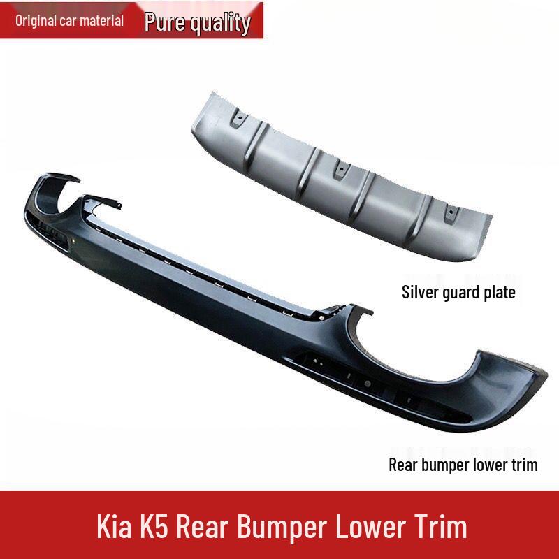 Compatible with Kia 2016-2018 K5 Rear Bumper Trim. Fits Double or Single Exhaust.