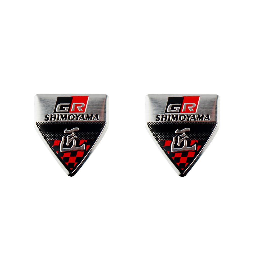 1 Pièce 3D Aluminium Sport GR Sport Badge Autocollant de Voiture Logo Étiquetage Emblème Autocollant Décor Pour RAV4 Avensis Prado Prius Accessoire Auto