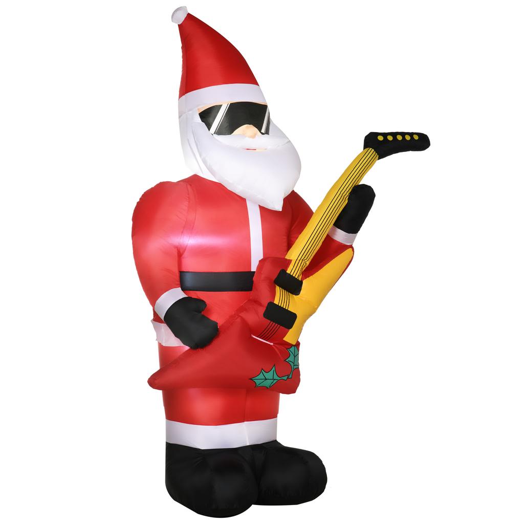 Christmas Decoration Inflatable Santa Claus Outdoor Christmas Decoration, Incl. Blower, 140 m, Red + White