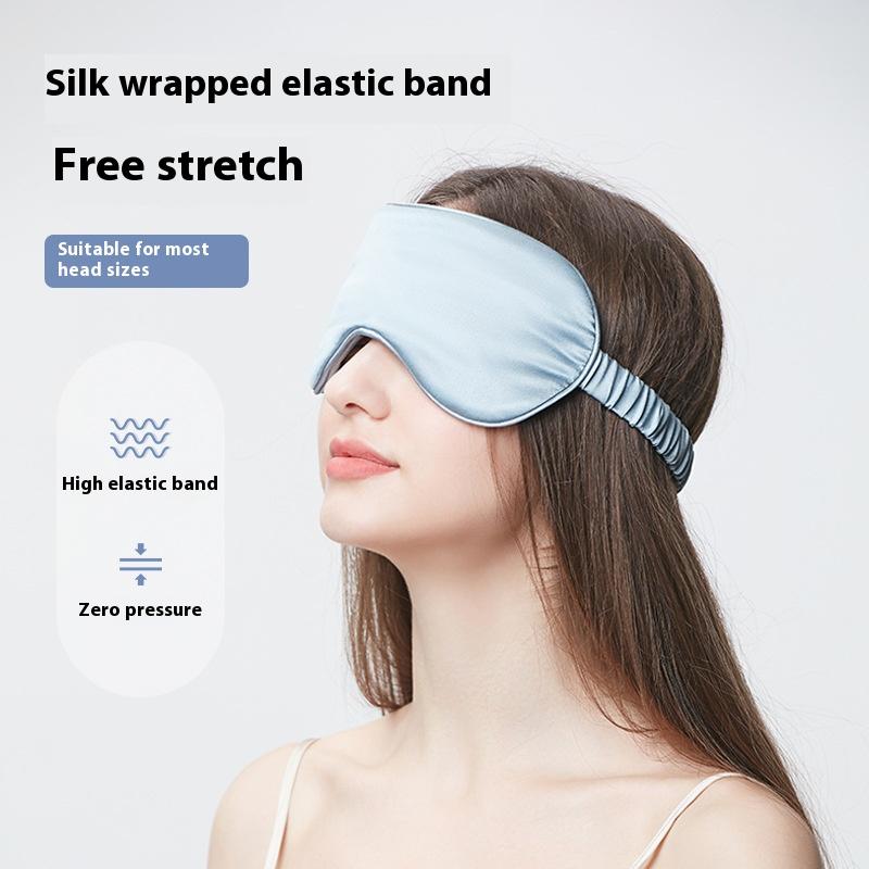 Mulberry Silk Eye Mask Double Blackout Portable Yoga Meditation Sleeping Comfort Fatigue Relief For Travel Rest