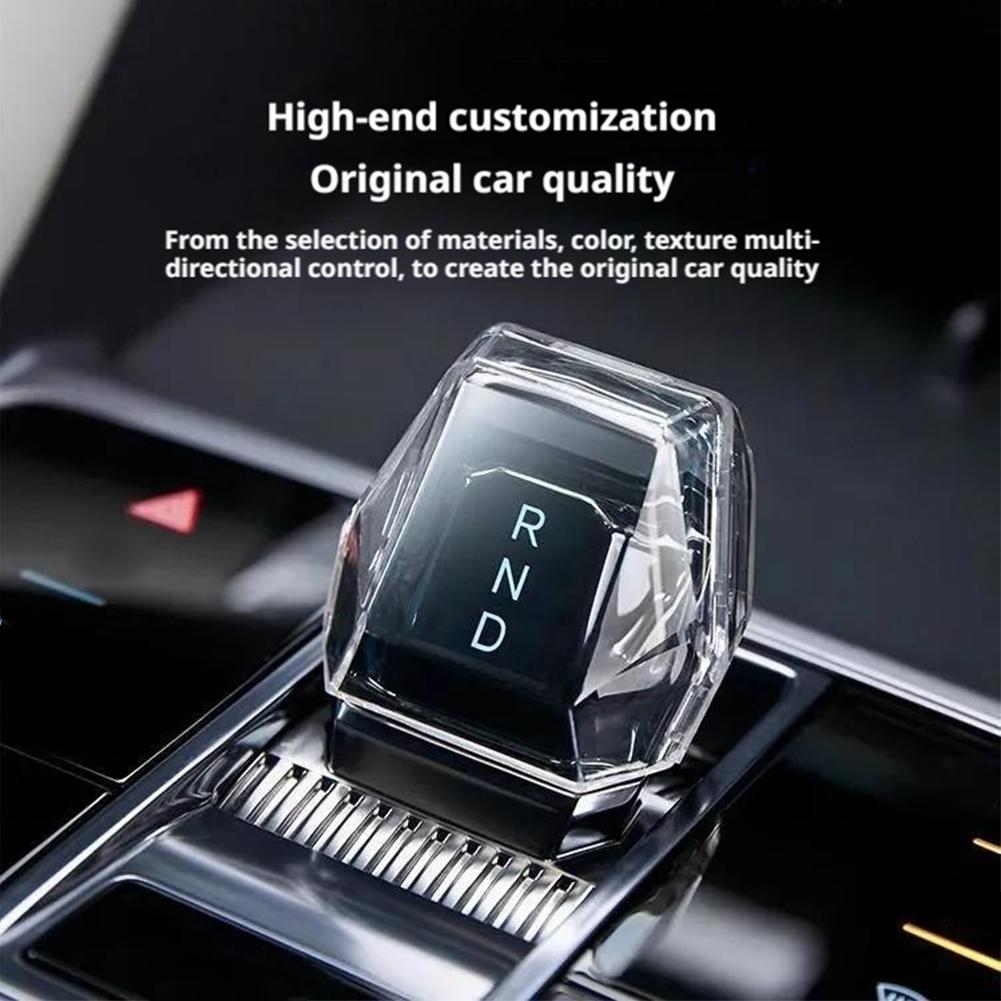 For BYD Seal U Dmi Ev/Song PLUS 2025-2025 Crystal Lever Central Control Gear Protective Case Clear Gear Handle Head Refit Cover