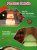 Christmas Tree Small Snowman Night Light - Creative Silicone Decoration & Festive Gift