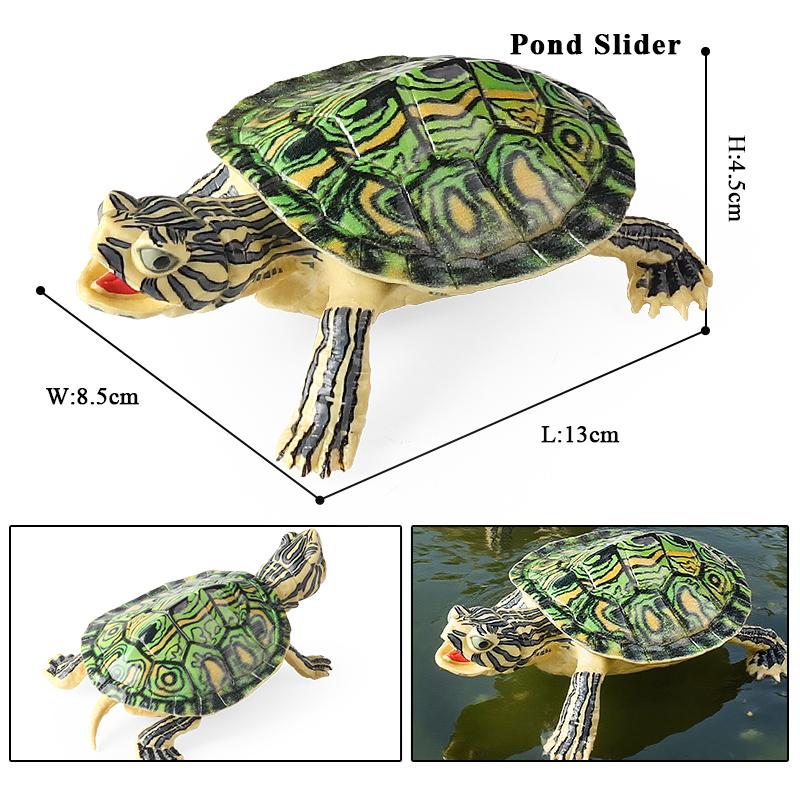 Oenux Sea Life Animals Model Leatherback Tortoise Turtle Growth Cycle Ocean Figurines Action Figures PVC Collection Kid Toy Gift
