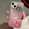 Pink Halo Silver Dragon Is Suitable for Apple 11 11promax Feather Yarn 11 Hard Shell 11 11 Large Hole 11pro Anti-drop 11 11