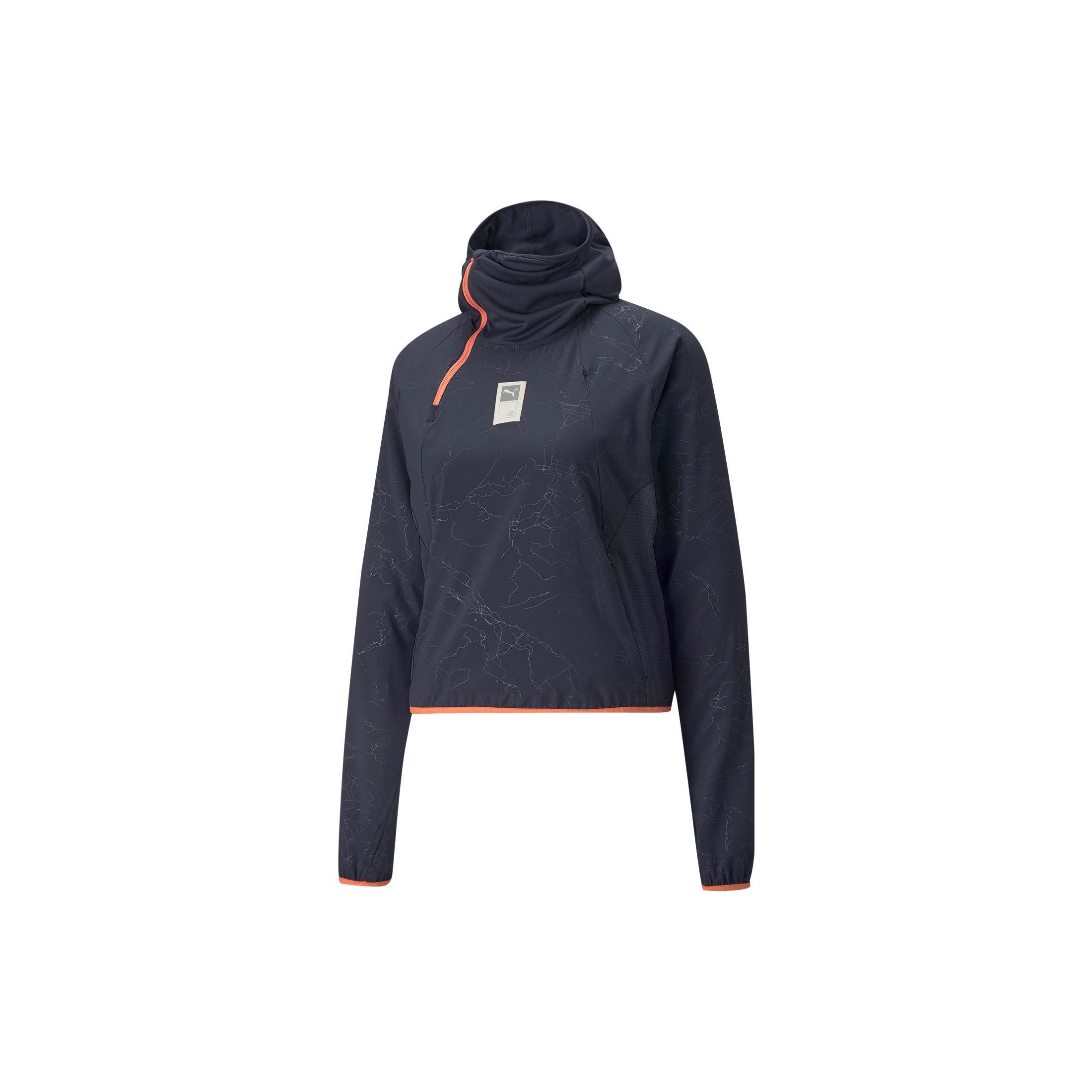 

Puma Running Series Толстовка с капюшоном и полумолнией по всей поверхности с принтом Женские топы Фиолетовый 521416-43