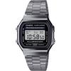 Casio Vintage Series A168WGG-1A Digital Watch Metallic Gray Unisex Kids Fashion Timepiece