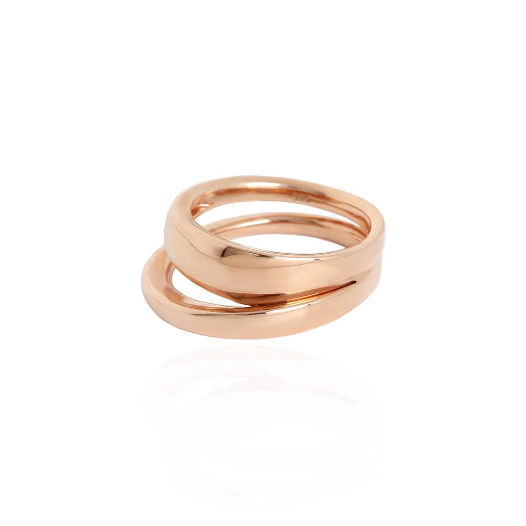 Mezmic Art Geometric Double 14K Gold Ring