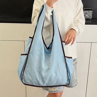 Shopping Bag High-Density Nylon Fabric Lightweight Waterproof Foldable Large Capacity Shopping Tote Travel Shopping Bag