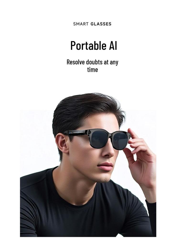 M89(WheatAI) Smart Glasses: Bluetooth Calling, 200W Pixel Camera, Anti-shake, AI Translation, Music Playback