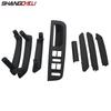 8pcs Interior Door Handles Black Inner Pull Handle Trim Cover For VW Passat B5 1998 To 2005