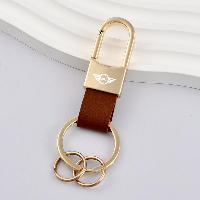

Metal Car Keychain Key Ring Pendants Anti-Loss Auto Accessories For MINI Cooper F54 F55 F56 R56 R60 SONE Roadster Clubman Coupe