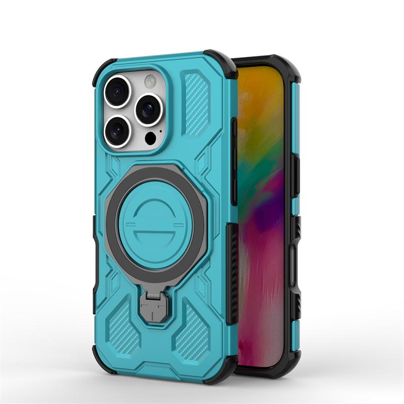 Magnetic Wireless Charge Cover For iPhone 15 16 17 Pro Max 16e Phone Holder Case iPhone 16 Pro Cover For iPhone 16 Pro Max Case