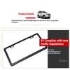 Black Silver Bracket W/ Screws Universal American License Plate Frame Auto Accessoryfiber Number Plate Tag Cover For Front Rear