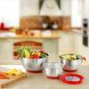 Mixing Bowls with Lids Set - Nesting Bowls with Graters, Handle, Pour Spout, Airtight Lids - Stainless Steel Non-Slip Mixing Bowl(Set of 3)