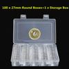 Coin Box Case Display Collectible Organizer Clear Supplies High quality