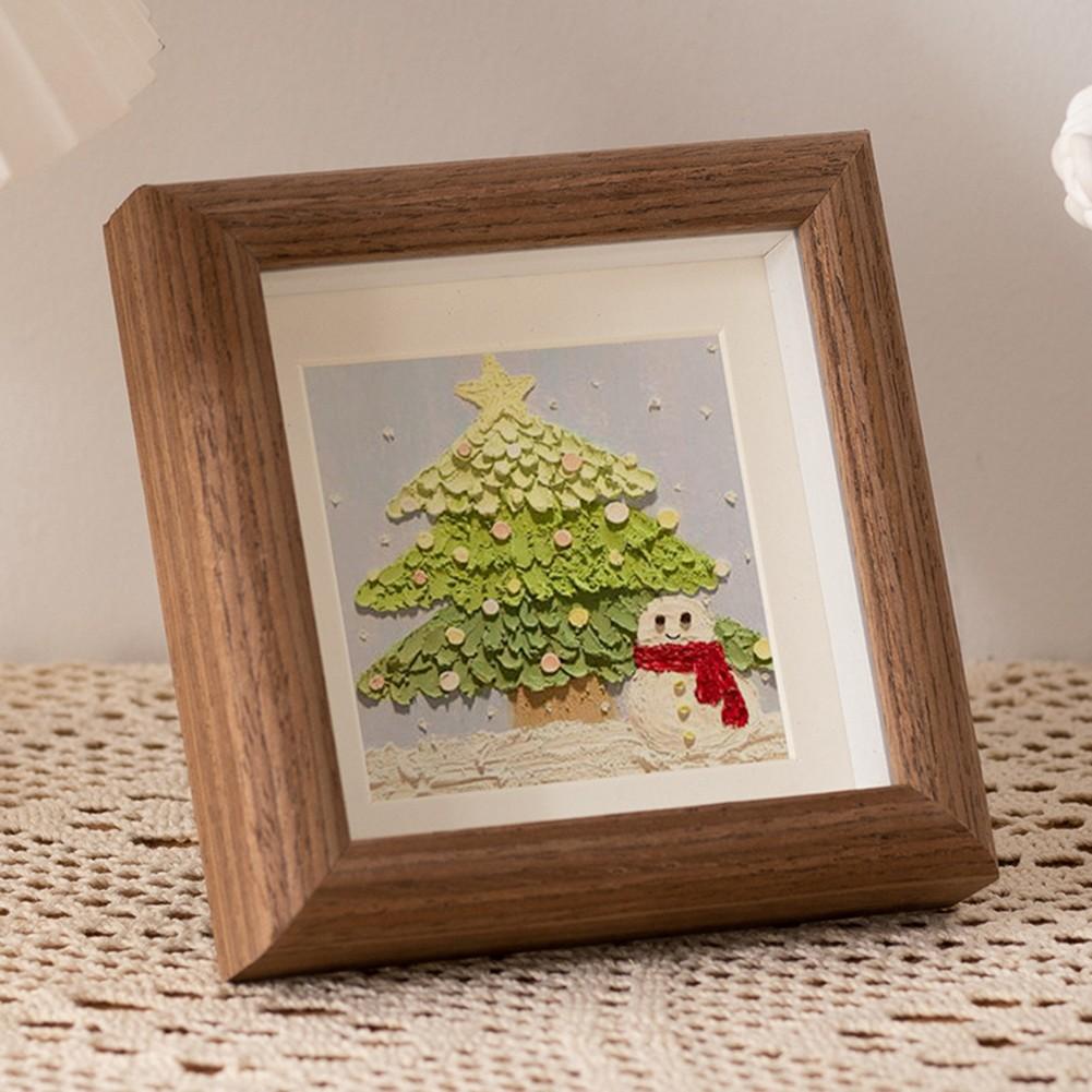 Small Photo Frame Square Table Hollow Home Decoration