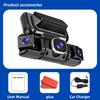 1080P Quad Dashcam mit 4-Kanal-Aufnahme, WiFi, Parkmodus & Smartphone-Synchronisation