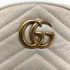 [Pre-Owned] GG Marmont Series Logo Quilted Chain Leather Mini Round Bag - Very Good #1SACT6Y