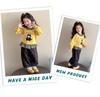 Spring 2025 Girls' Cartoon Sweatshirt & Pants Set - Casual Two-Piece for Baby Girls