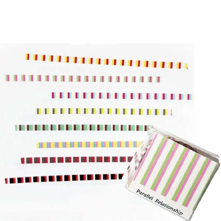 8Rolls Decorative Paper Tapes 3mmX5m Dot Striped Pattern Adhesive Tape For ScrapbookingJournal Planner Photo Album