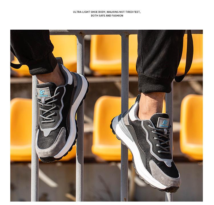 Men's Lightweight Summer Work Shoes: Anti-Smash, Anti-Puncture, Wear-Resistant, Slip-Resistant, Breathable, Anti-Odor, and Insulated