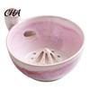 Blueberry Cleaning Basin Ceramic Berry Washing Bowl with Drainage Holes, Multifunctional Fruit Fresh Produce Colander Basin, Swirl Design Vegetable