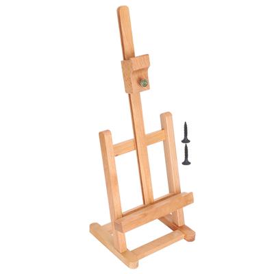 Chevalet de Table Petit Artiste Réglable Hêtre Bureau Peinture Présentoir Support HJ‑6B