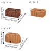 Rustic Tissue Dispenser Vintage Napkin Holder Simple Paper Case  Dining Room