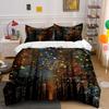 "Dreamy Cosmic Nightscape" Bedding Sets Duvet Covers Pillowcases(1* Duvet Cover 2* Pillowcases Without Duvet Insert)