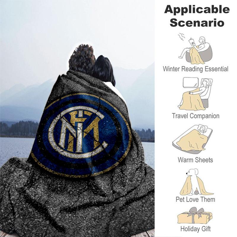 Fc Internazionale Century Passion Blanket Soft And Comfortable Camping Trip Sheet Digital Printing Office Rest Blanket