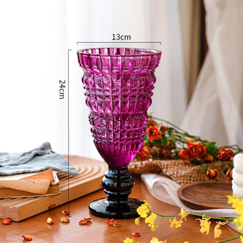 Lanterne à vent en verre de grand calibre pour arrangements floraux hydroponiques dans les salons