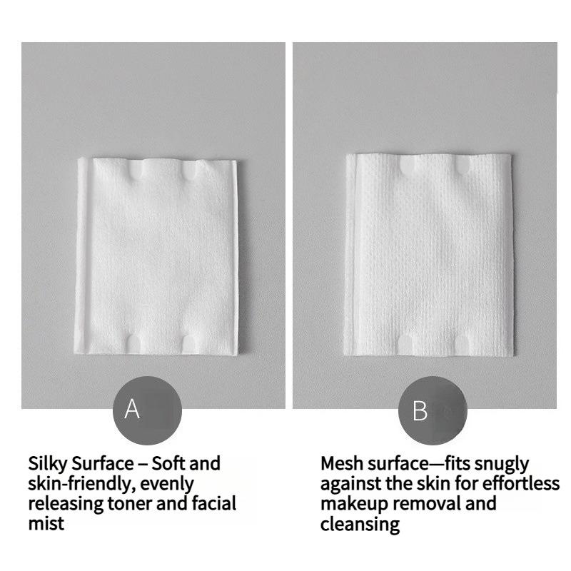 100PCS cotton pad thick edge pressing double-sided double-effect makeup remover cotton beauty cleansing tool 100 pieces bag