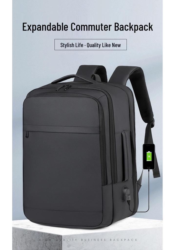 Expandable Large Capacity Commuter Laptop Backpack