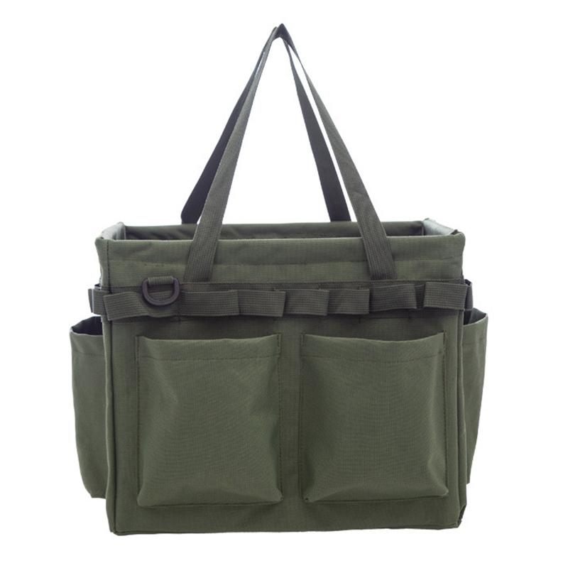 

Сумка для инструментов на открытом воздухе, большая вместимость, износостойкая, складная, из ткани Оксфорд, сумка для инструментов для садоводства