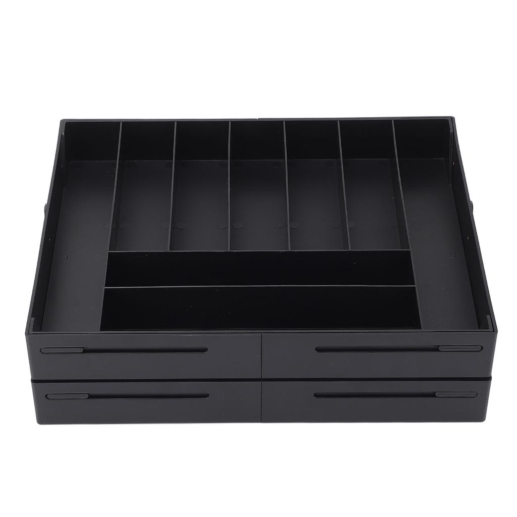Expandable Desk Drawer Organizer Tray Plastic Space Saving Foldable Multi Level Storage Tray for Jewelry Cosmetics
