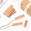 Ornament Enclose 10M Strings Kraft Paper Thank You Hanging Tags “Merci” Labels Handmade With Love
