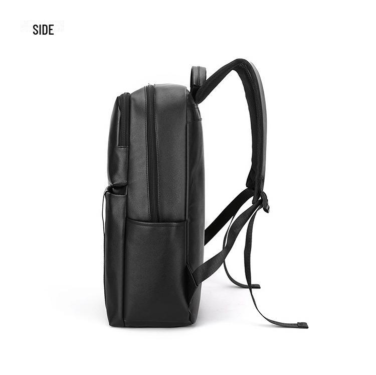 Men's Trendy Large Capacity PU Backpack for Travel and Commute