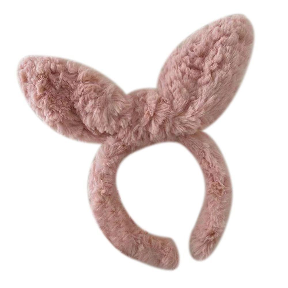 

Hair Jewelry Rabbit Ear Hair Hoop Party Dress Bow Head Hoop Hairband Women Lady Girl рожевий