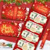 Christmas Cash Gift Envelopes 6 Slots Surprise Christmas Money Envelope for Cash DIY Holiday Money Gifts Card Holder Stocking Stuffers