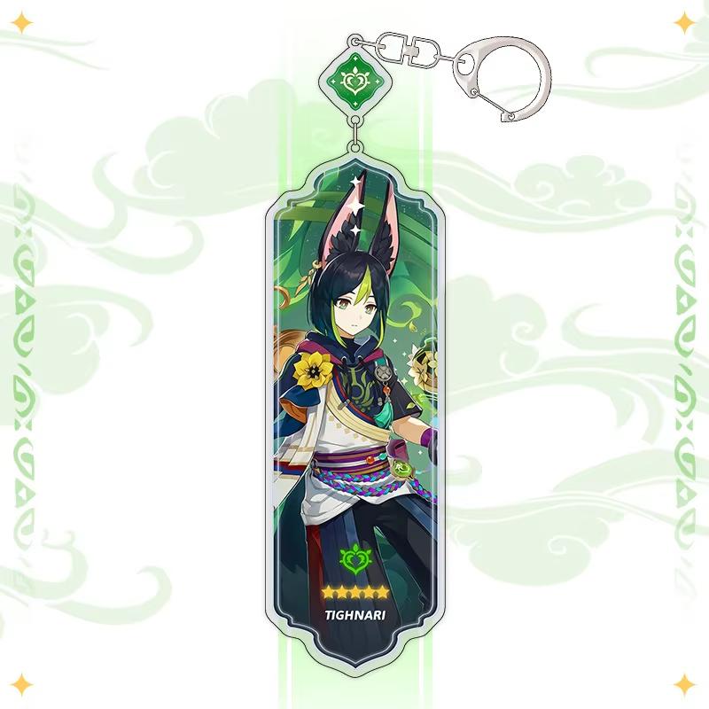 Portachiavi Anime Linnea Flins Durin Mualani Furina Arlecchino Accessori Portachiavi Genshin Impact Ciondolo Carino per Borsa Portachiavi Regalo