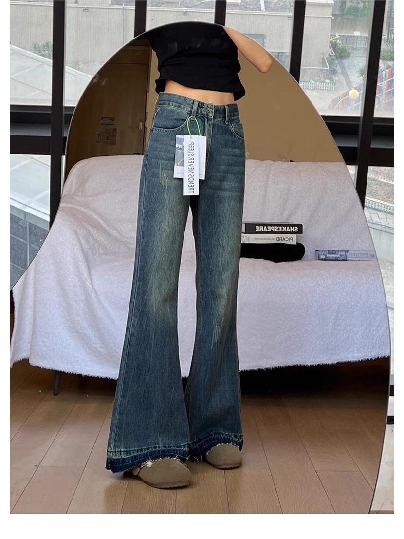 

Женские ретро джинсы клеш с высокой посадкой и принтом тай-дай XL