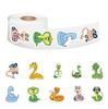 Cartoon Snake Tape Stickers: 500 Sheets for DIY Sealing, Decorating Phones, Cups, and Children's Journals.