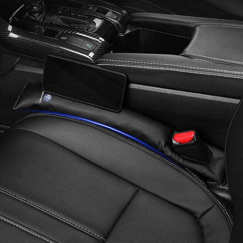 2Pcs Car Seat Gap Filler Side Seam Plug Strip Car Accessories For Volkswagen Golf-5 6 7 MK6 Jetta Lavida Polo Tiguan Passat B5 B6 B7
