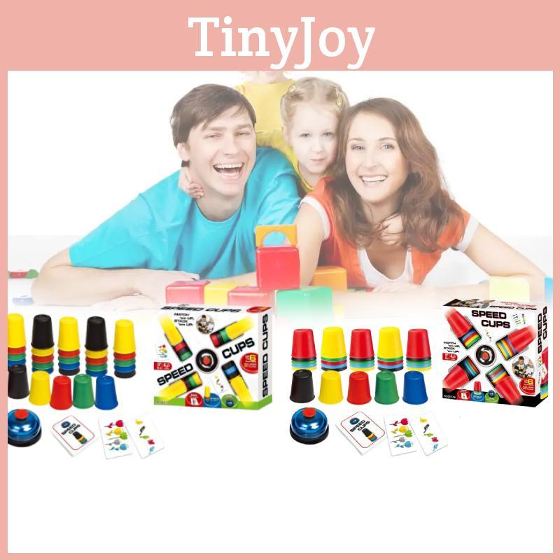 Creative Childrens Stacking Cup Game With Fast Speed Competition For Reaction And Insight Development