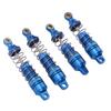 4pcs Shock Absorber Aluminum Alloy RC Spring Damper Set for Losi Mini T 2.0 2WD 1 18 TruckBlue