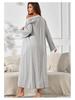 Elegant Milk Silk Lace Nightdress & Bathrobe Set - Sexy Two-Piece Pajamas