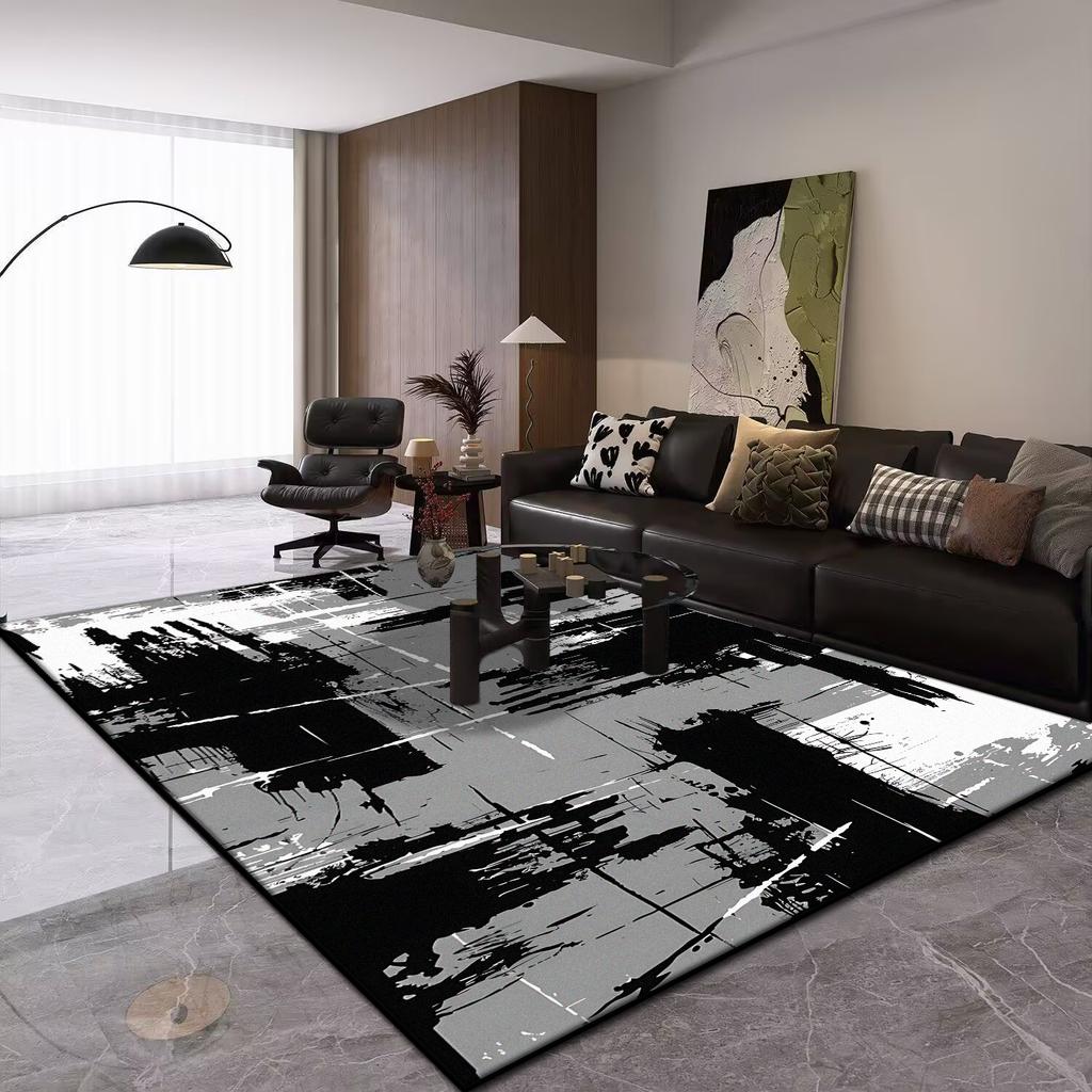 Modern Abstract Carpet Large Living Room Light Luxury Sofa Non-slip Rug Washable Balcony Decoration Rug Children's Bedroom Mat
