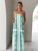 Versatile Linen Print Sling Dress – Casual, Stylish, and Comfortable for Any Occasion