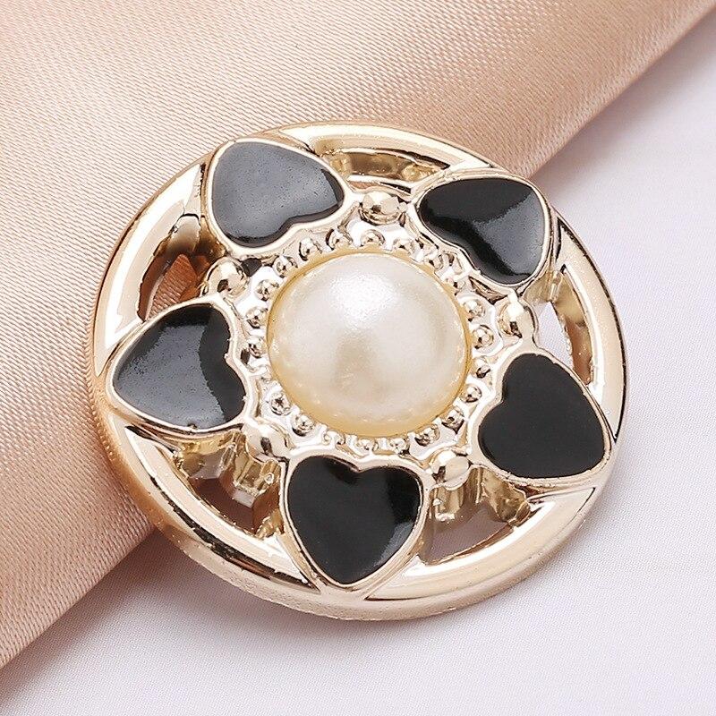 10pcs Pretty Plating Buttons Square Round Buttons Coat Windbreaker Sweater Accessories Various Styles DIY Sewing Supplies