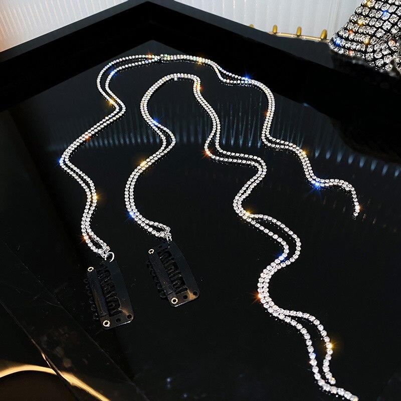 1Pc/2Pcs Shiny Rhinestones Chain Hairpin Braided Hair Headdress Party Tassel Hairpin Braided Hairband Hair Styling Tool